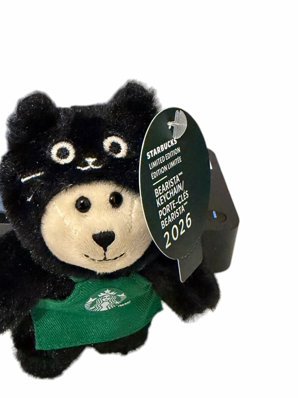 Starbucks Black Cat Keychain 2026 New
